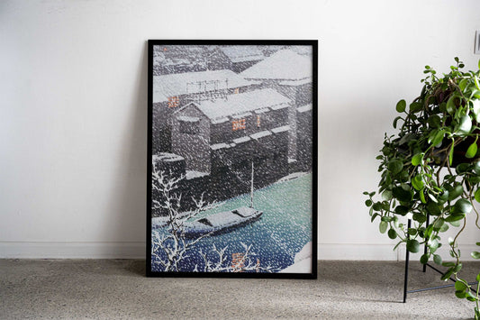 Snow on Ochanomizu Asian Style Poster | Wall Art for Home & Office | High-Quality Print - High-Quality Visual Display
