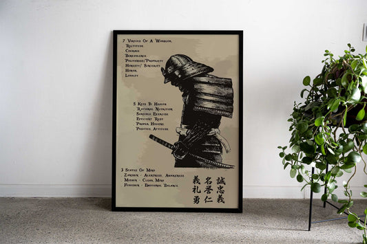 Soldier warrior spartan Asian Style Poster | Wall Art for Home & Office | High-Quality Print - High-Quality Visual Display
