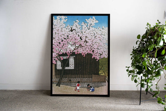 Spring at Atago Mountain Asian Style Poster | Wall Art for Home & Office | High-Quality Print - High-Quality Visual Display