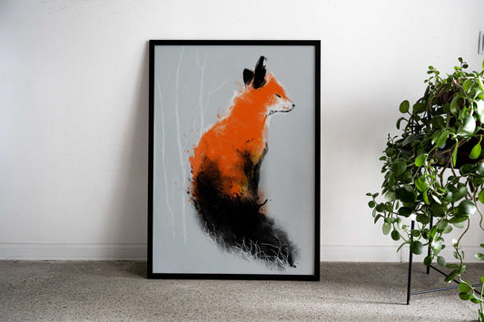 Sumie kitsune Asian Style Poster | Wall Art for Home & Office | High-Quality Print - High-Quality Visual Display