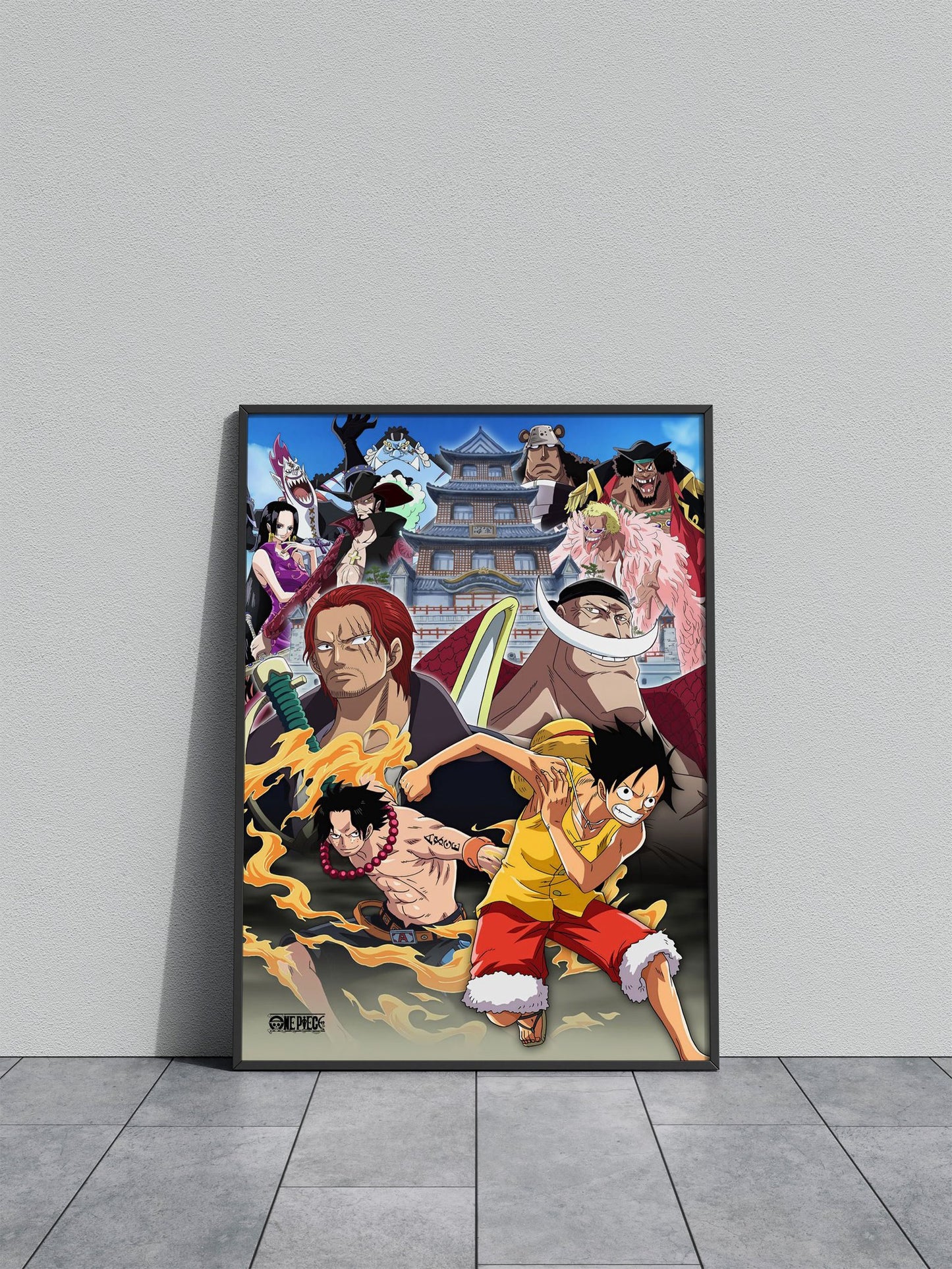 Summit War of Marineford Asian Style Poster | Wall Art for Home & Office | High-Quality Print