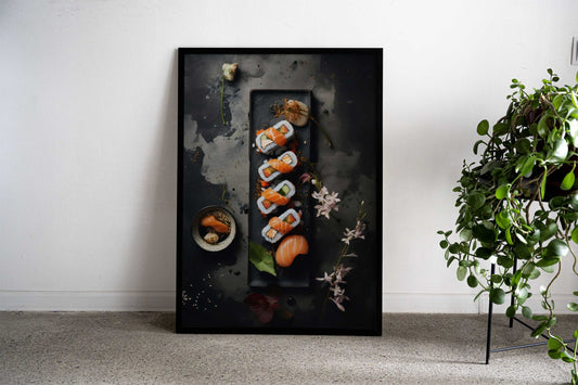 Sushi Elegance Asian Style Poster | Wall Art for Home & Office | High-Quality Print - High-Quality Visual Display
