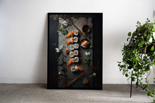 Sushi Serenity Asian Style Poster | Wall Art for Home & Office | High-Quality Print - High-Quality Visual Display