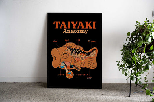 Taiyaki anatomy Asian Style Poster | Wall Art for Home & Office | High-Quality Print - High-Quality Visual Display