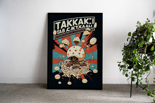 Takoyaki Attack Asian Style Poster | Wall Art for Home & Office | High-Quality Print - High-Quality Visual Display
