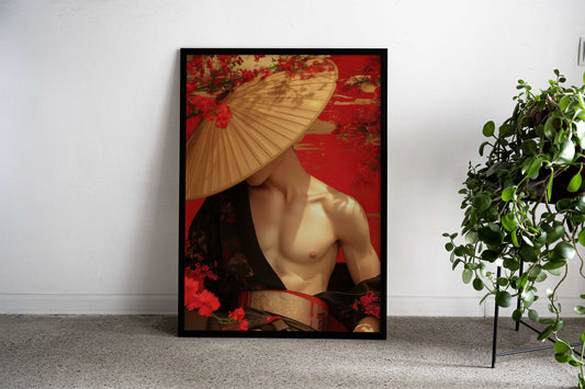 The Enigmatic Samurai Asian Style Poster | Wall Art for Home & Office | High-Quality Print - High-Quality Visual Display