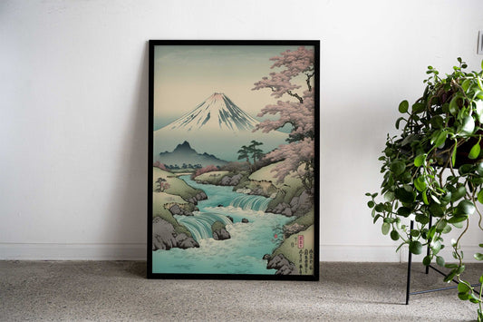 The Foothills of Fuji Asian Style Poster | Wall Art for Home & Office | High-Quality Print - High-Quality Visual Display