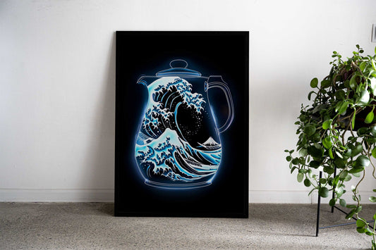 The Great Wave of drink Asian Style Poster | Wall Art for Home & Office | High-Quality Print - High-Quality Visual Display