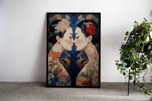The Legend About Foxes Asian Style Poster | Wall Art for Home & Office | High-Quality Print - High-Quality Visual Display
