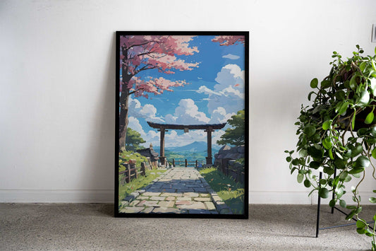The Shrine Entrance Asian Style Poster | Wall Art for Home & Office | High-Quality Print - High-Quality Visual Display