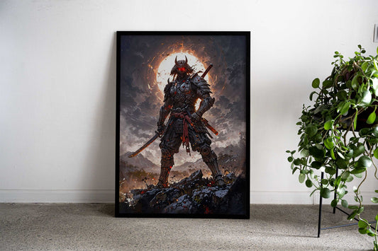 The Unwavering Samurai Asian Style Poster | Wall Art for Home & Office | High-Quality Print - High-Quality Visual Display