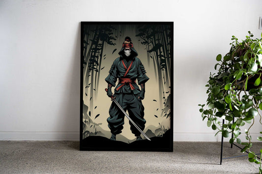 The Warrior from Japan Asian Style Poster | Wall Art for Home & Office | High-Quality Print - High-Quality Visual Display