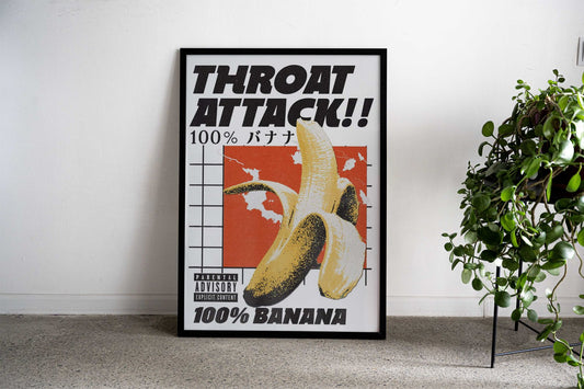 Throat Attack Asian Style Poster | Wall Art for Home & Office | High-Quality Print - High-Quality Visual Display