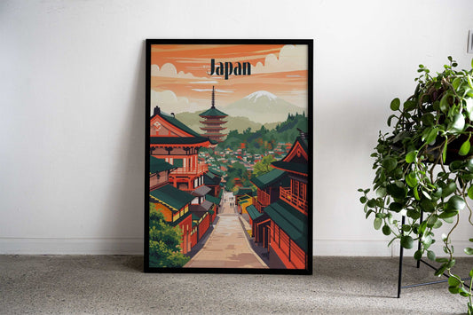 Timeless Japan Streets Asian Style Poster | Wall Art for Home & Office | High-Quality Print - High-Quality Visual Display