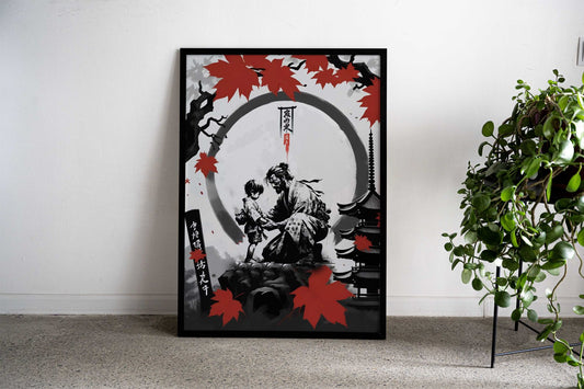 To My Dad From Son Asian Style Poster | Wall Art for Home & Office | High-Quality Print - High-Quality Visual Display