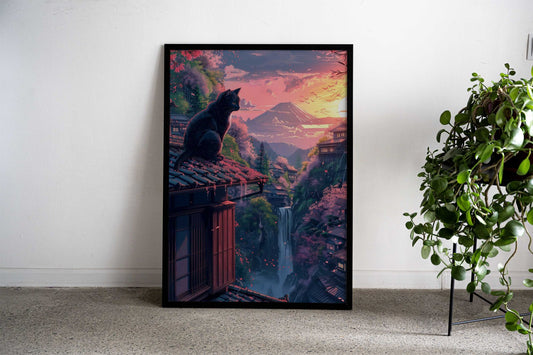Tokyo at Sunset Asian Style Poster | Wall Art for Home & Office | High-Quality Print - High-Quality Visual Display