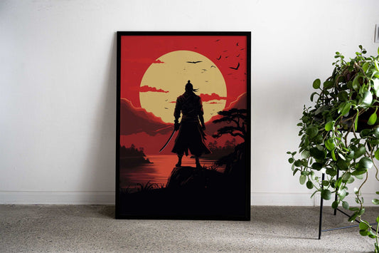 Top Samurai Warrior Asian Style Poster | Wall Art for Home & Office | High-Quality Print - High-Quality Visual Display