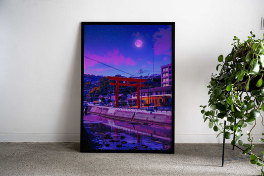 Torii Dream Alley Asian Style Poster | Wall Art for Home & Office | High-Quality Print - High-Quality Visual Display