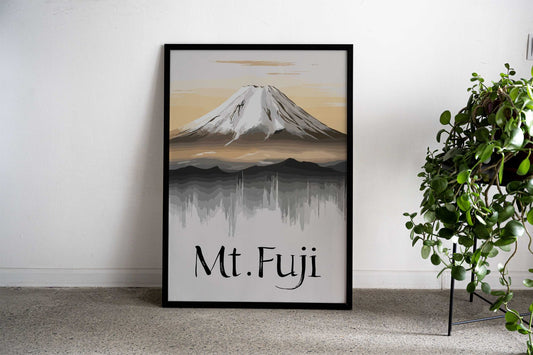 Tranquil Mt Fuji Japan Asian Style Poster | Wall Art for Home & Office | High-Quality Print - High-Quality Visual Display