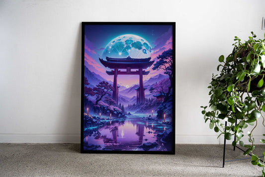 Tranquility Torii Gate Asian Style Poster | Wall Art for Home & Office | High-Quality Print - High-Quality Visual Display