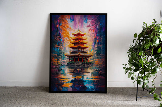 Tranquility in the Woods Asian Style Poster | Wall Art for Home & Office | High-Quality Print - High-Quality Visual Display