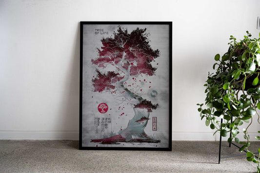 Tree Of Life Asian Style Poster | Wall Art for Home & Office | High-Quality Print - High-Quality Visual Display