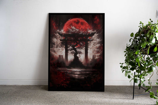 Tree of Life Torii Gate Asian Style Poster | Wall Art for Home & Office | High-Quality Print - High-Quality Visual Display