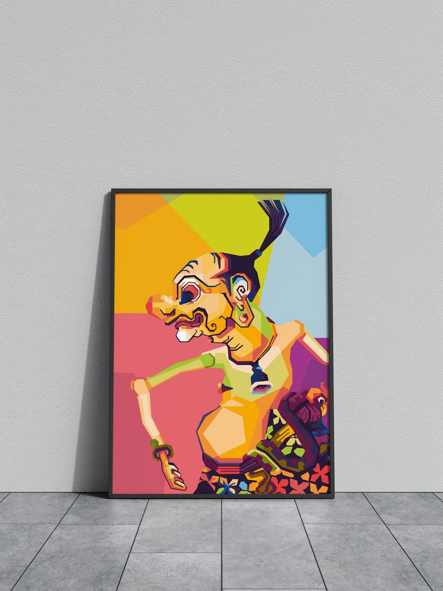 Unique Java WPAP Character Asian Style Poster | Wall Art for Home & Office | High-Quality Print - High-Quality Visual Display