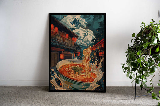 Vintage Ramen Asian Style Poster | Wall Art for Home & Office | High-Quality Print - High-Quality Visual Display