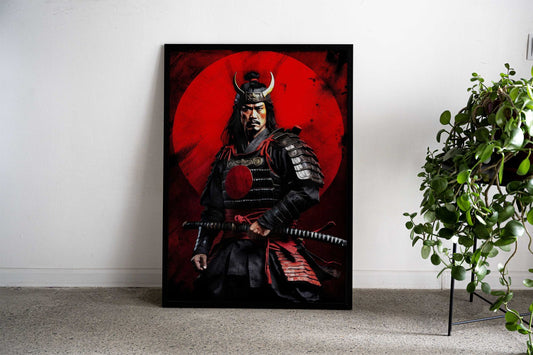 Vintage Ronin Portrait Asian Style Poster | Wall Art for Home & Office | High-Quality Print - High-Quality Visual Display