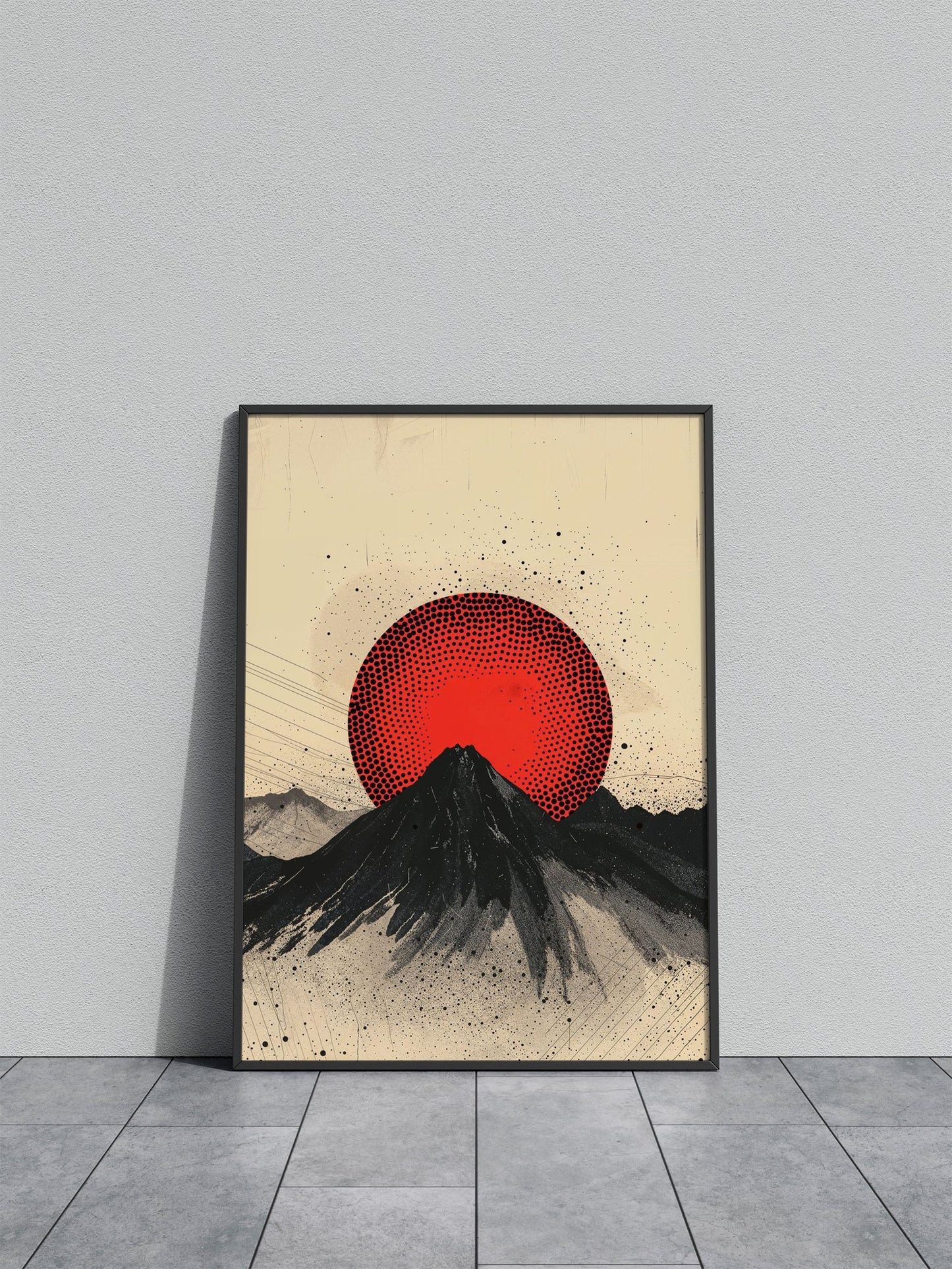 Volcanic Orb Halo Asian Style Poster | Wall Art for Home & Office | High-Quality Print