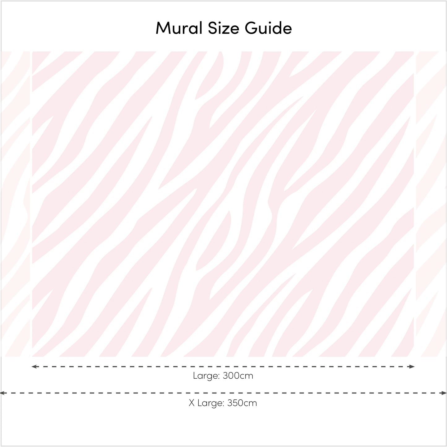 Pink Zebra Print Wall Mural