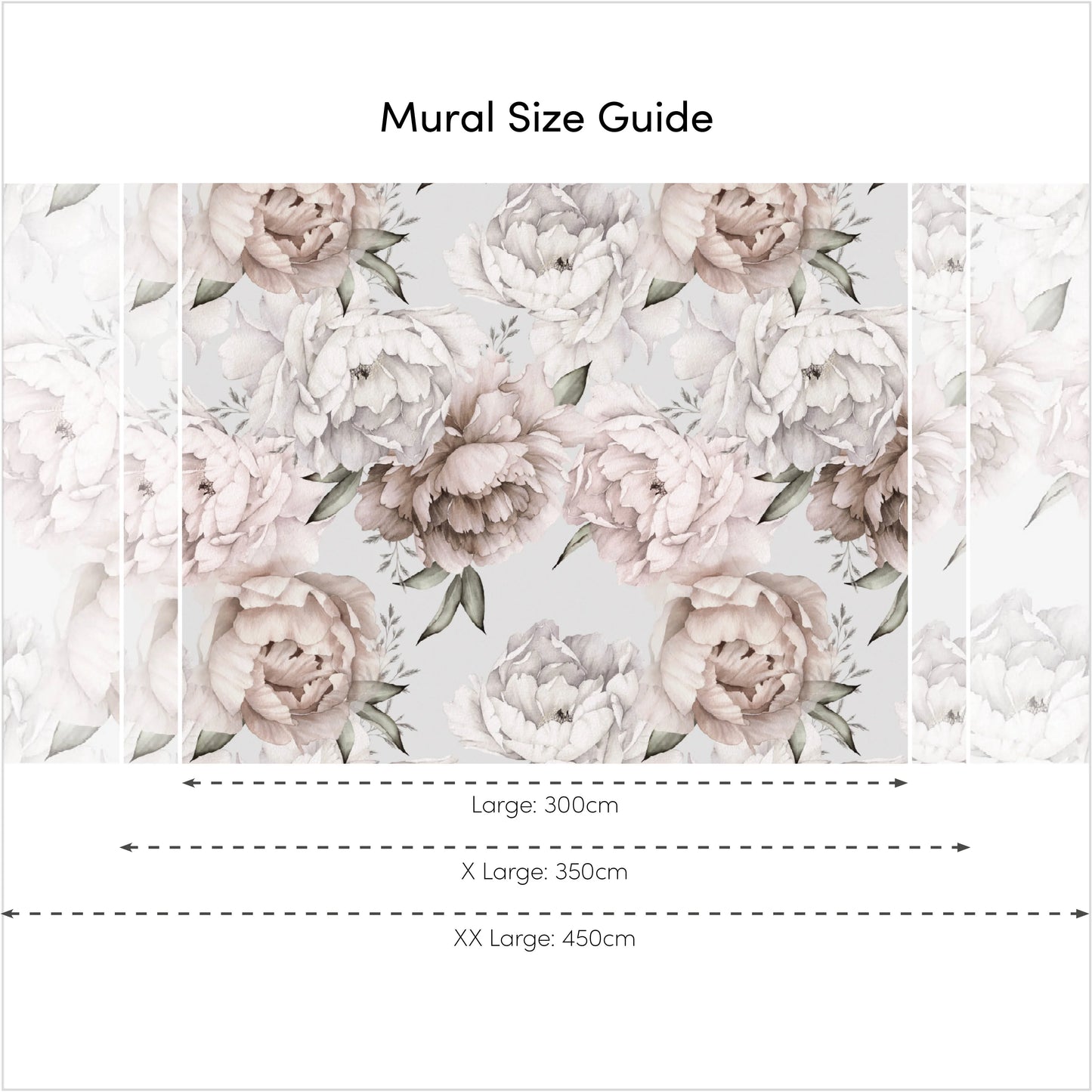 Blush Vintage Peony Wall Mural