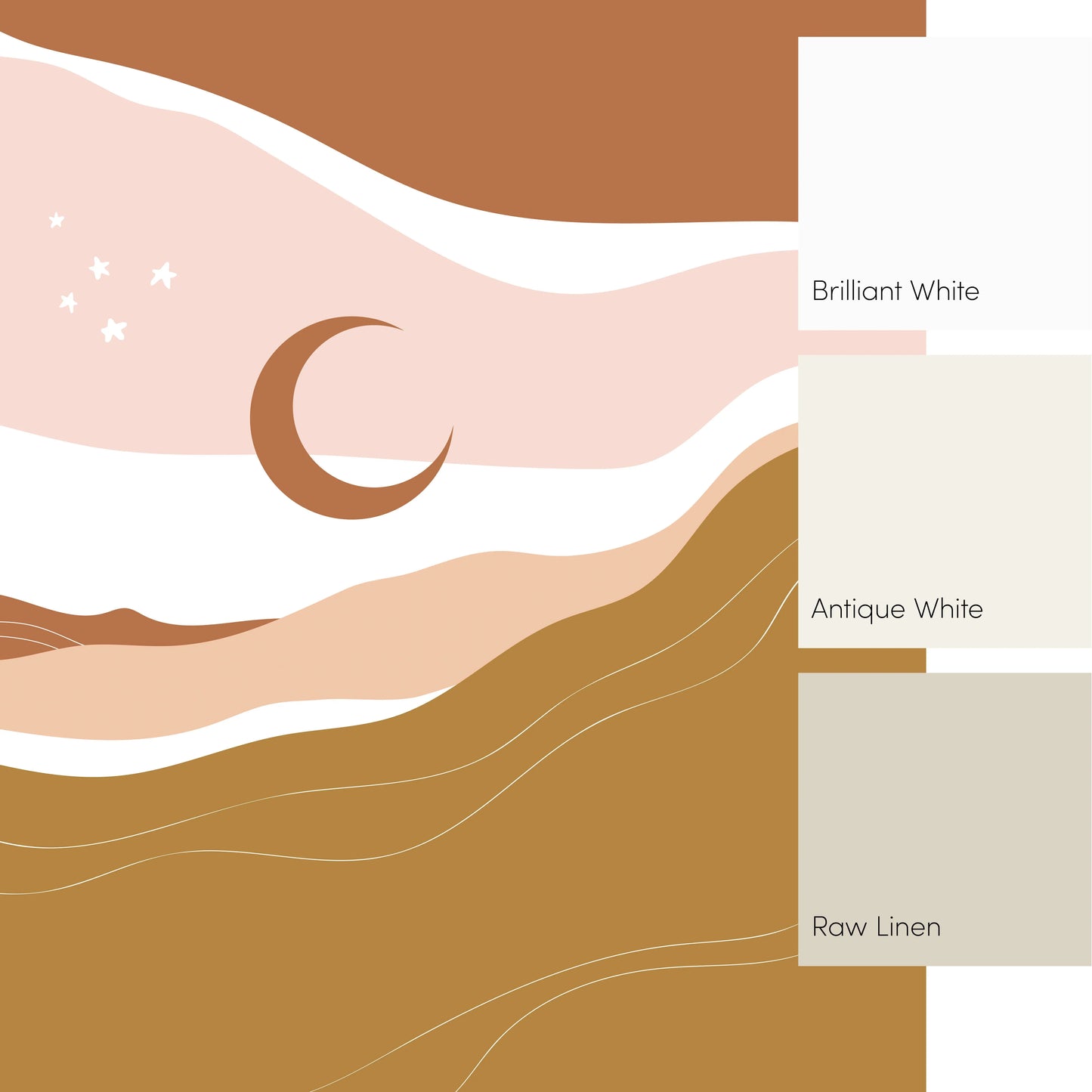 Ochre Desert Sunset Wall Mural