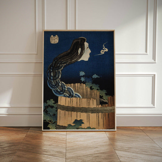 Katsushika Hokusai - The Plate Mansion