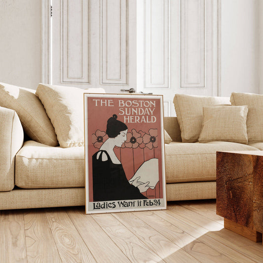 Ethel Reed - Woman Reading a Newspaper