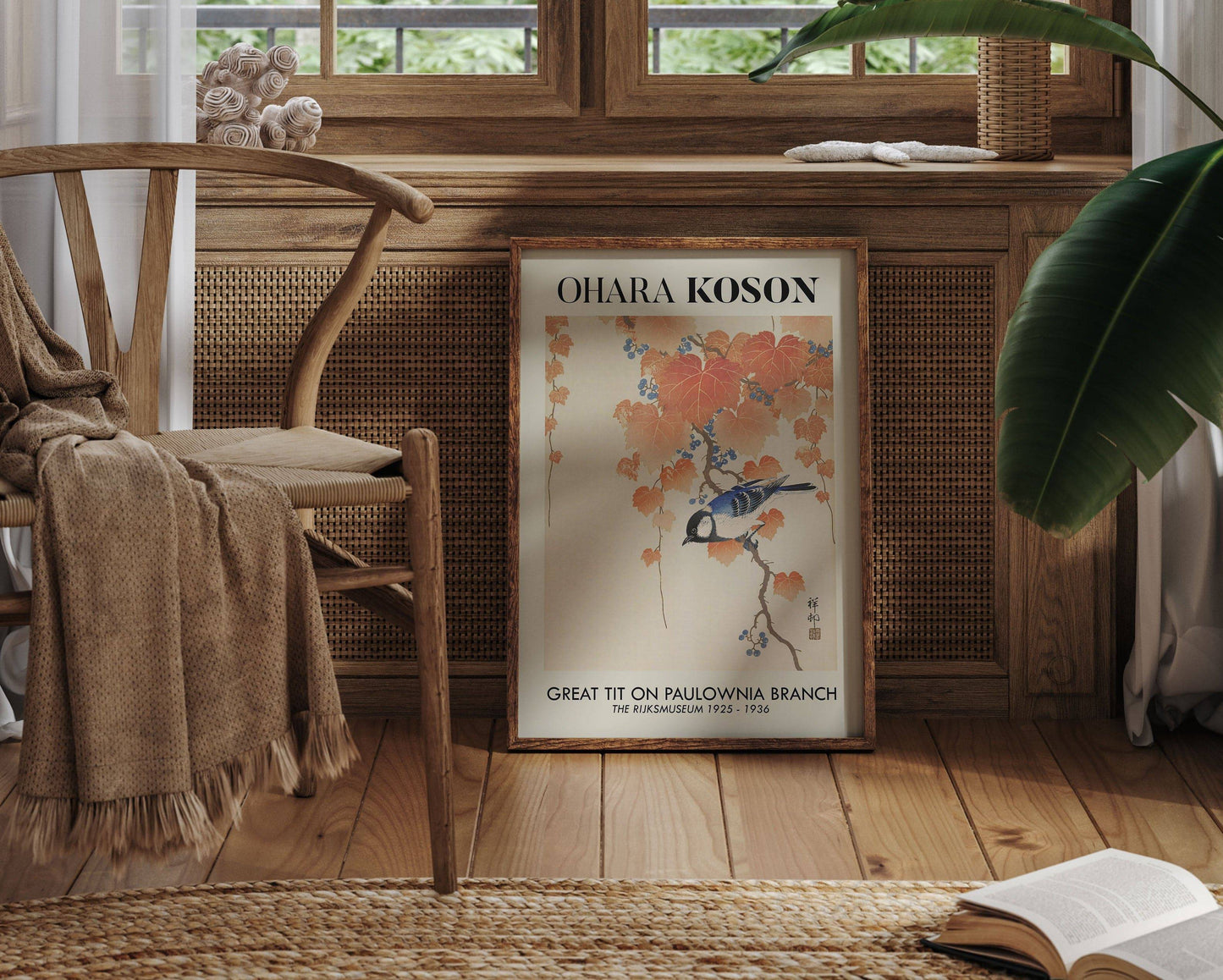 Ohara Koson - Great Tit On Paulownia Branch