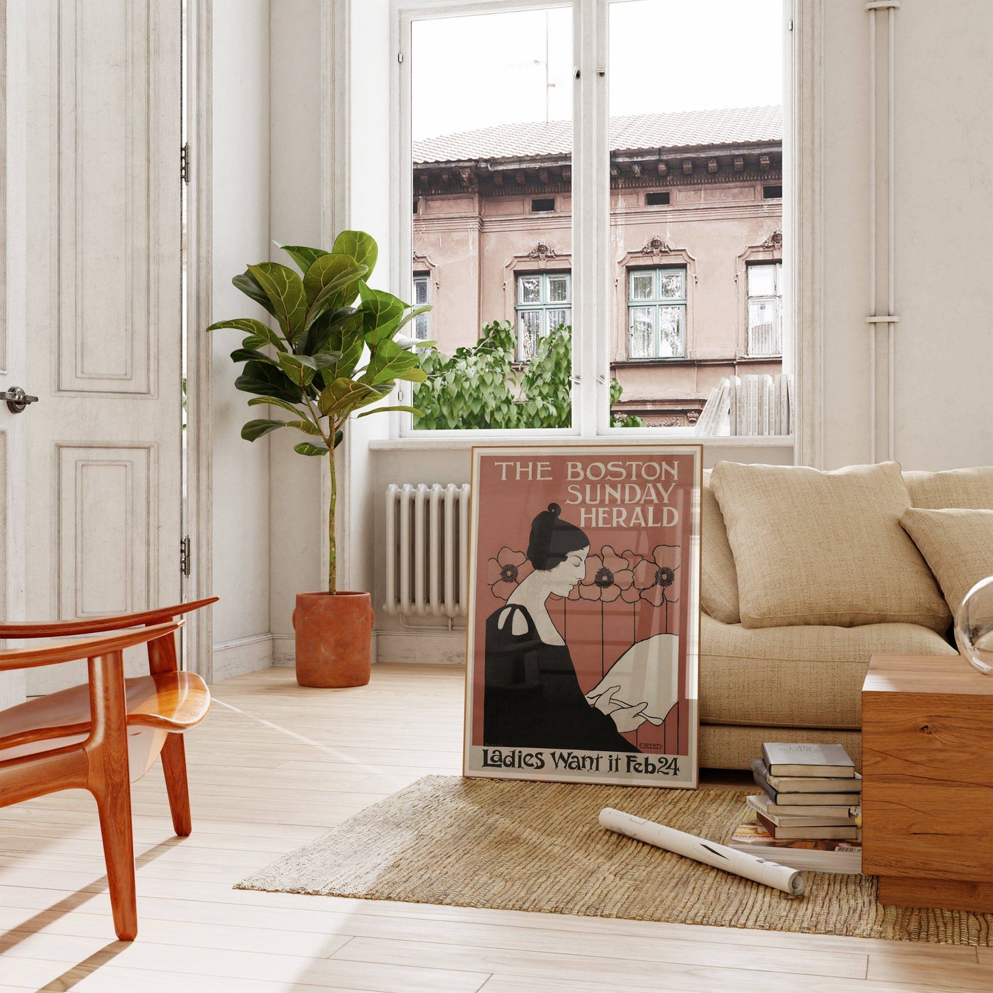 Ethel Reed - Woman Reading a Newspaper