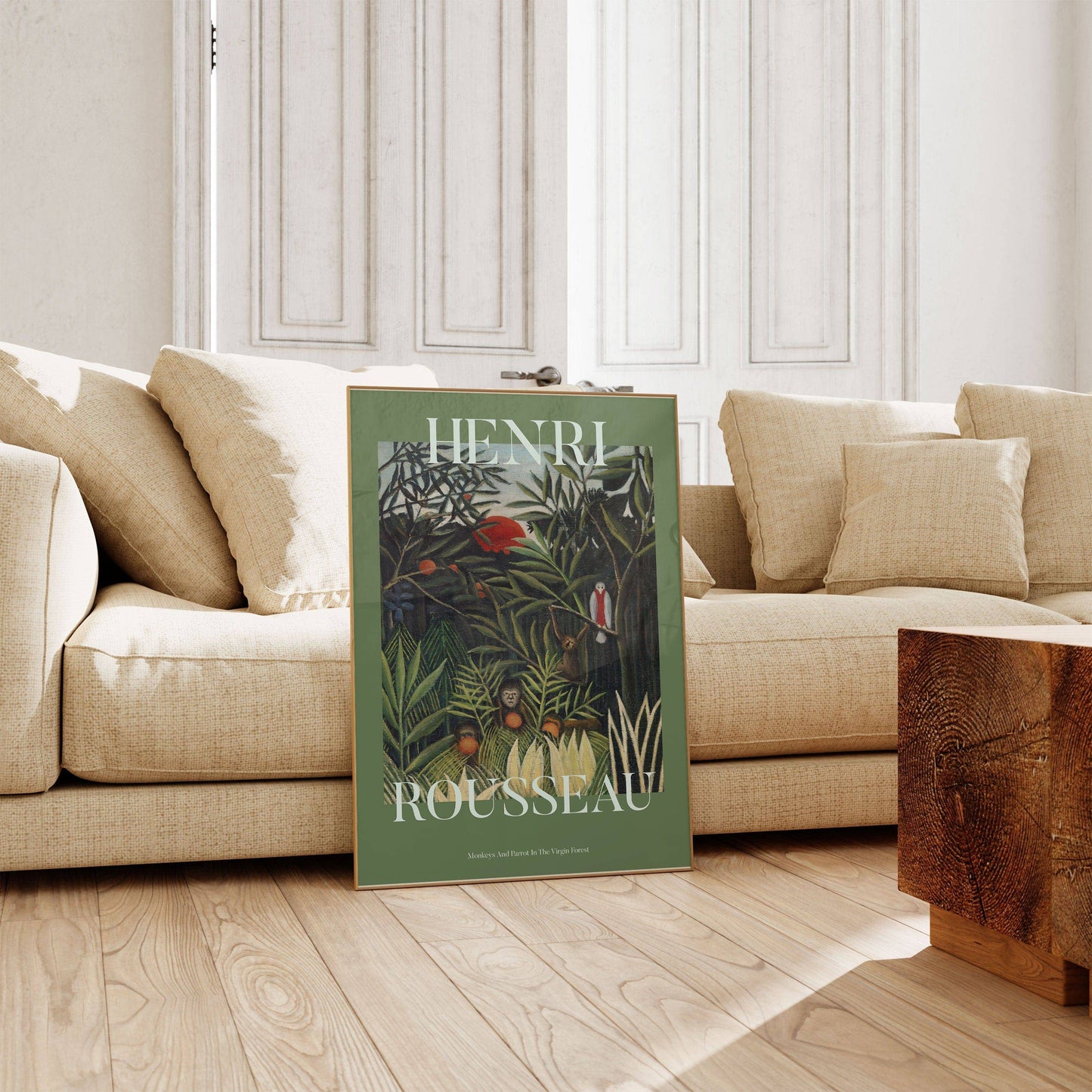 Henri Rousseau - Monkeys And Parrot In The Virgin Forest