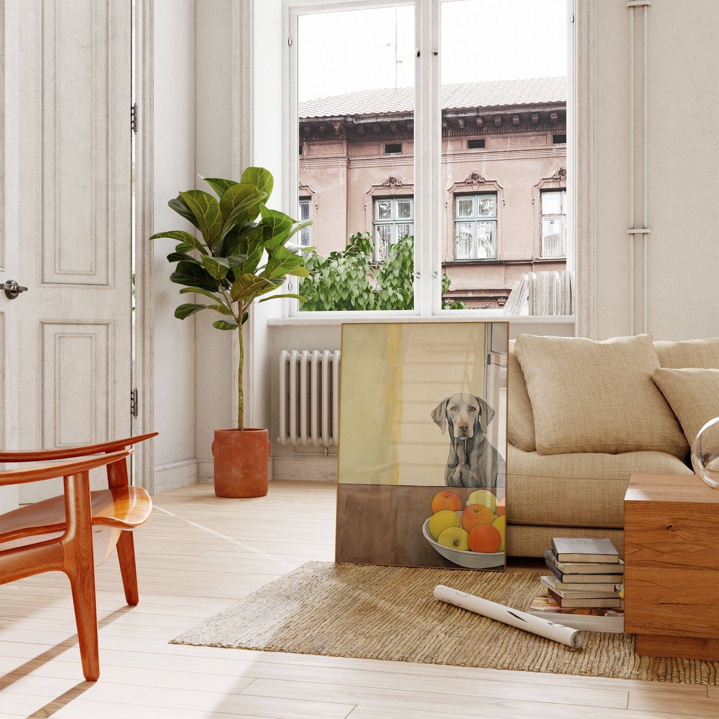 Vive la Dog Illustration Print