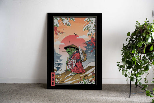 Wandering Toad Ukiyo Asian Style Poster | Wall Art for Home & Office | High-Quality Print - High-Quality Visual Display
