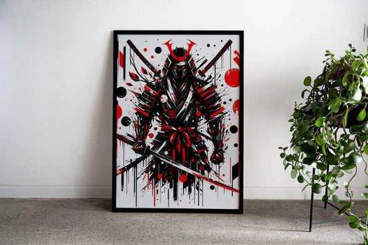 Warriors Resolve Asian Style Poster | Wall Art for Home & Office | High-Quality Print - High-Quality Visual Display