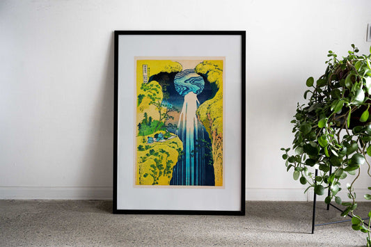 Waterfall in Japan Asian Style Poster | Wall Art for Home & Office | High-Quality Print - High-Quality Visual Display