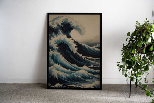 Waves of Grace Asian Style Poster | Wall Art for Home & Office | High-Quality Print - High-Quality Visual Display