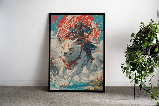 Wolf Clan Samurai Asian Style Poster | Wall Art for Home & Office | High-Quality Print - High-Quality Visual Display