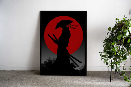 Worrier silhouette Asian Style Poster | Wall Art for Home & Office | High-Quality Print - High-Quality Visual Display