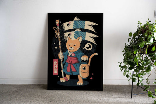 Yocat Asian Style Poster | Wall Art for Home & Office | High-Quality Print - High-Quality Visual Display