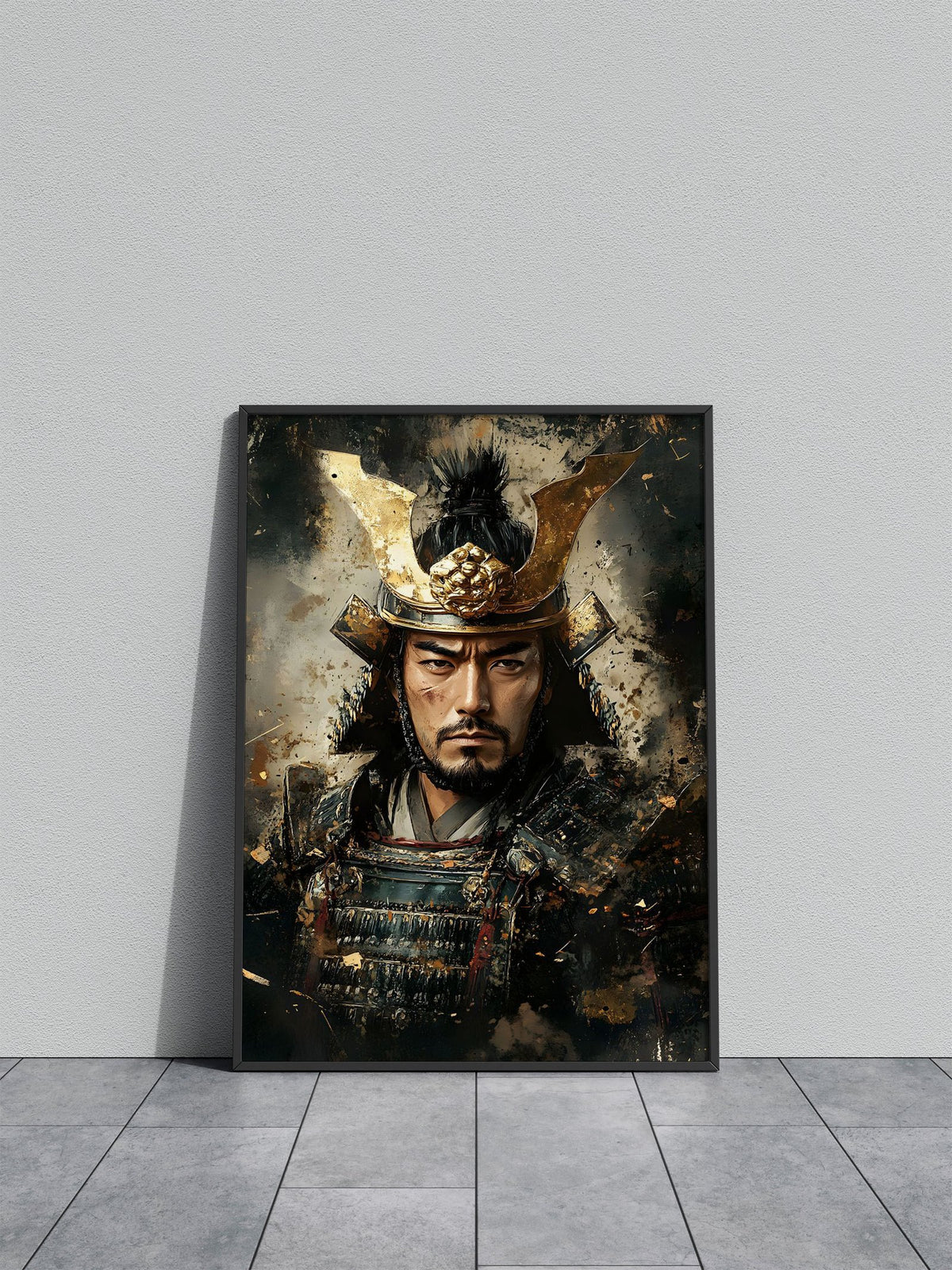 Young Samurai Warrior Portrait Asian Style Po ster | Wall Art for Home & Office | High-Quality Print - High-Quality Visual Display