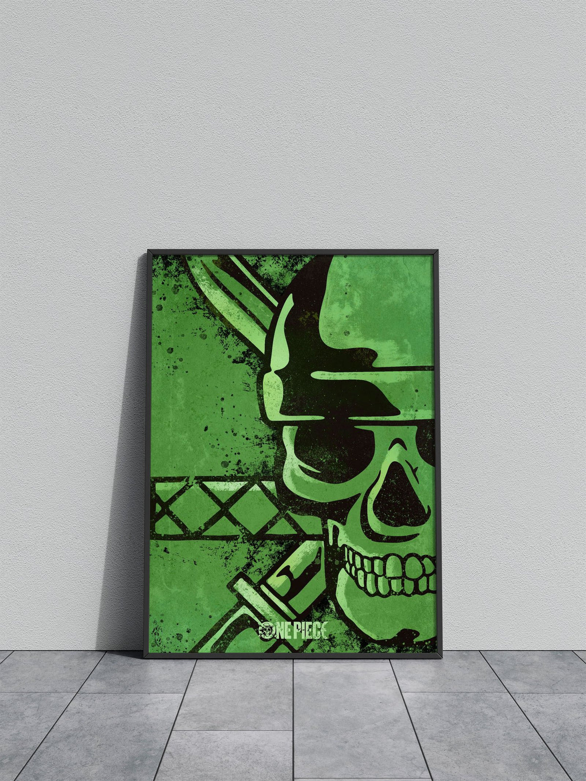 Zoro Minimal Skull Asian Style Poster | Wall Ar t for Home & Office | High-Quality Print - High-Quality Visual Display