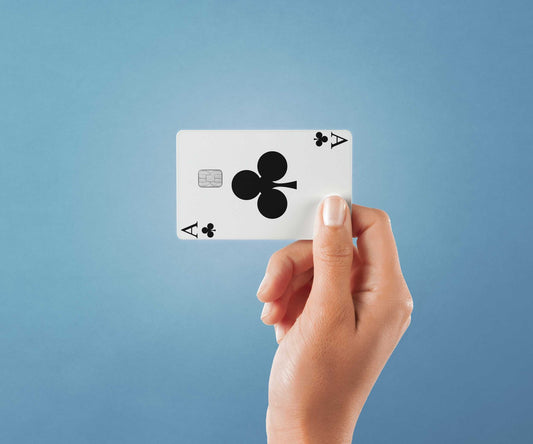 Ace of Clubs Design | Credit Card Sticker | Small Chip | Credit Card Skin